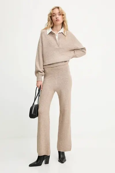 Vlnená sada Answear.LAB béžová farba