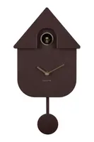 Kukačkové hodiny Karlsson Modern Cuckoo 21,5 x 41 x 8,5 cm hnědá barva