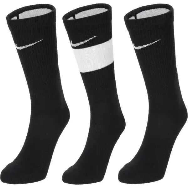 Nike Y NK ELITE CREW 3PR Dětské ponožky, černá, velikost
