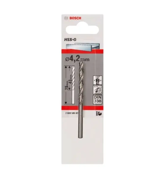 Bosch Príslušenstvo - Vrták do kovu, 4,2x75 mm 2608585918