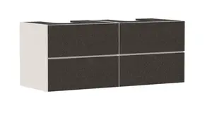 Hansgrohe Xevolos E - Umývadlová skrinka, 137x56x55 cm, 4 zásuvky, matná béžová/textilná tmavá sivá 54197660