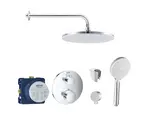 SANITINO - Sprchový set s termostatom a telesom pod omietku Grohe, príslušenstvo kielle, chróm SANI21GKK006