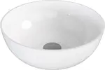 Polysan Banera - Umývadlo na dosku, priemer 39 cm, bez prepadu, bez otvoru na batériu, biela 14337