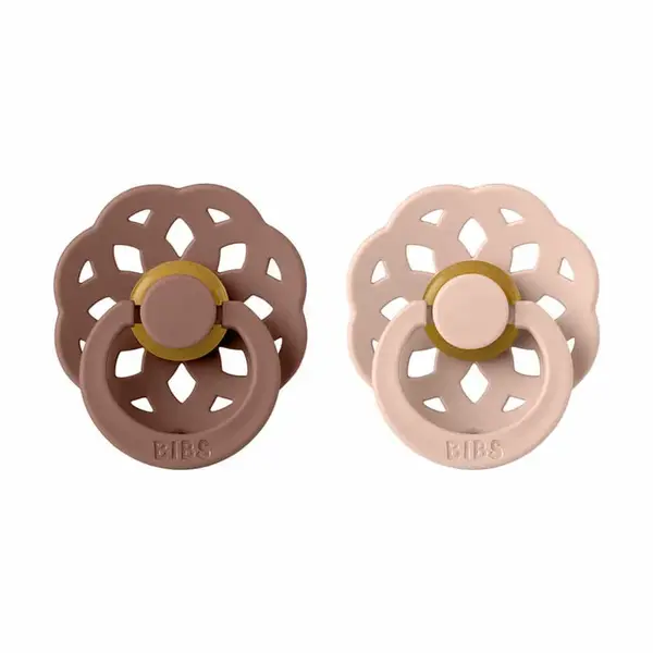 BIBS Boheme cumlíky z prírodného kaučuku 2ks - veľkosť 2 - Woodchuck / Blush