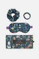 Hodvábna sada: maska ​​na oči a gumičky do vlasov Medicine 2-pak