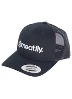 Meatfly kšiltovka Logo Trucker B - Black | Černá | Velikost One Size