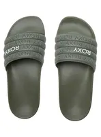 Roxy dámské pantofle Slippy WP Army Green | Zelená | Velikost 10 US