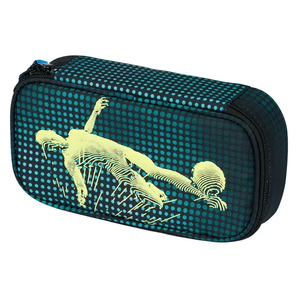 Školní penál etue Fotbalový hráč