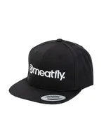 Meatfly kšiltovka Rens Snapback Black | Černá | Velikost One Size