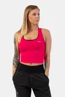 Nebbia Sportovní slim-fit crop tílko 422, XS, růžová