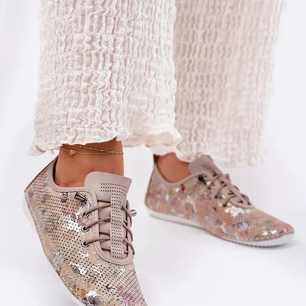 Boto Dámske Polobotky Z Prírodnej Kože Vzorované Artiker