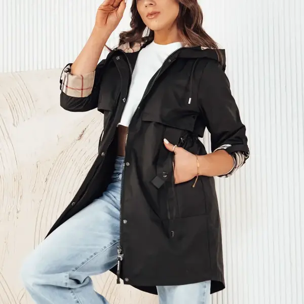 Dámska bunda parka VERDU Farba čierna DSTREET