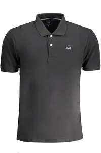 Pánske čierne polo tričko La Martina