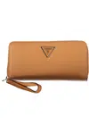 GUESS JEANS WOMEN'S WALLET BROWN