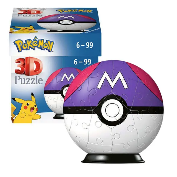 Pokémon 3D Puzzle-Ball - Master Ball - 55 dílů