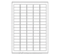 Samolepicí etikety R0ECO.3501A, 35,6 x 16,9 mm, 80 etiket, A4, 100 listů