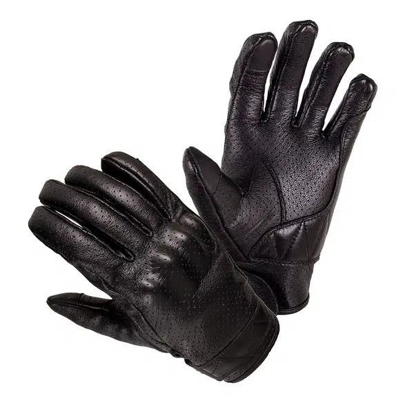 Kožené letní moto rukavice W-TEC Boldsum černá XL