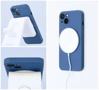 Ochranný silikonový kryt Mag Cover pro Apple iPhone 13, modrá