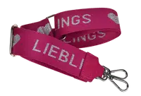 NovaKabelka.cz Látkový přídavný popruh lieblings fuxia