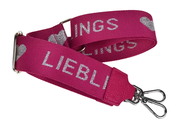 NovaKabelka.cz Látkový přídavný popruh lieblings fuxia