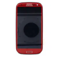 LCD + dotyk + přední kryt pro Samsung Galaxy S3, red