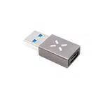 Redukce z hliníku FIXED Link USB-C na USB-A, šedá