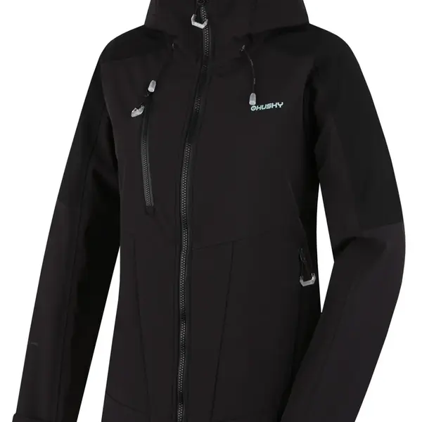 Husky Sevan L L - plus, black Dámská softshell bunda