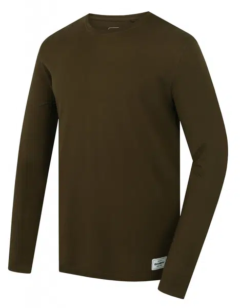 Husky Tee Loba M XL, dark khaki Pánské bavlněné triko