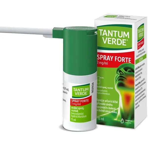 Tantum Verde Spray Forte 0,30% ústní sprej 15 ml