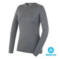 Husky Aron L XXL, dk. grey green Dámská merino mikina