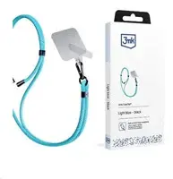 Univerzální šňůrka 3mk EasyClip, modrá (černá)