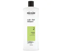 Čisticí šampon pro silně řídnoucí přírodní vlasy Nioxin System 2 Scalp + Hair Shampoo - 1000 ml (99350179979) + dárek zdarma