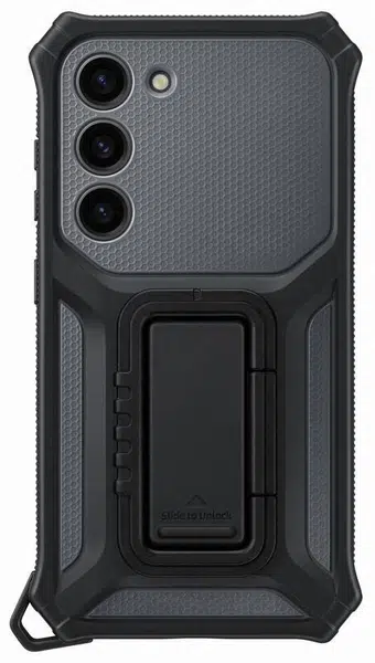 Zadní kryt EF-RS911CBE Samsung Protective Standing pro Samsung Galaxy S23, titan