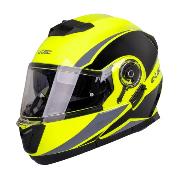 Výklopná přilba W-TEC Banelmeda černá-fluo žlutá L (59-60)