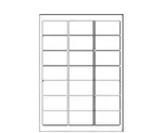 Samolepicí etikety 63,5 x 38,1 mm, 21 etiket, A4, 100 listů