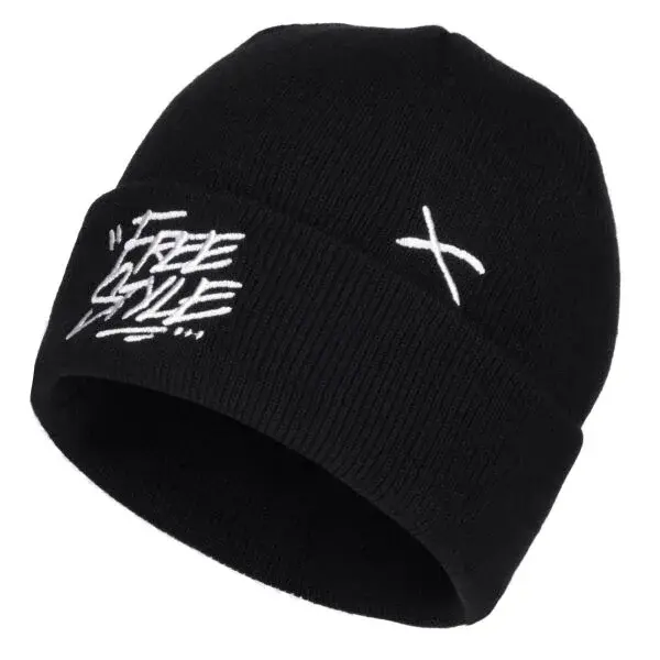 Lewro CAVEN Chlapecká pletená čepice, černá, velikost 4-7Y