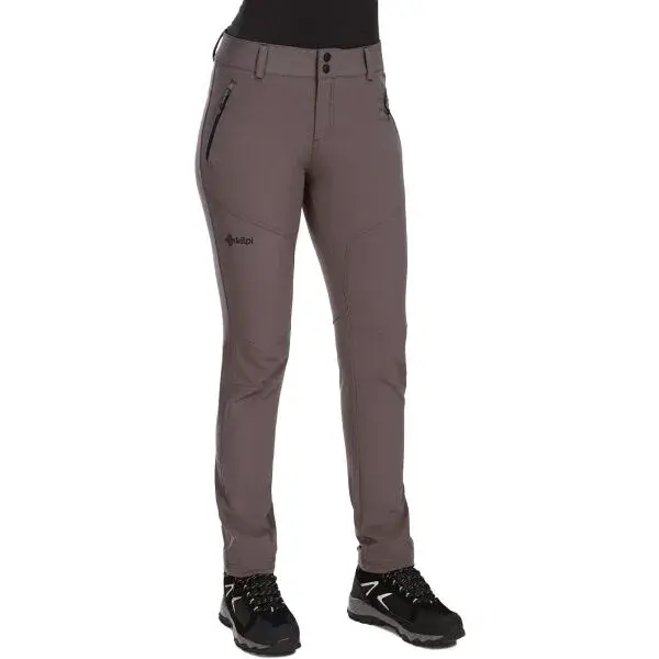 KILPI LAGO Dámské outdoorové kalhoty, tmavě zelená, velikost