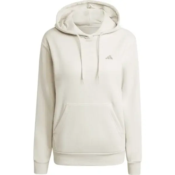 adidas ESSENTIALS SMALL LOGO FEEL COZY Dámská mikina, béžová, velikost