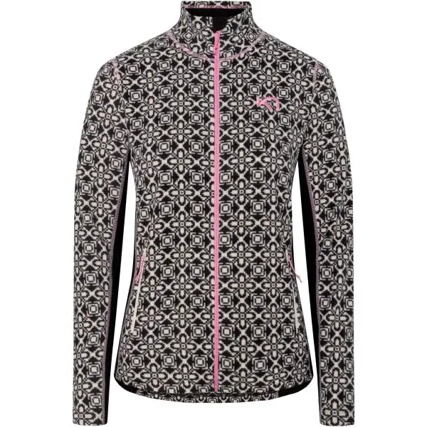 KARI TRAA THALENA Dámská fleecová mikina, černá, velikost