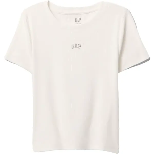 GAP MOD RIB ABBRV Dámské tričko, bílá, velikost