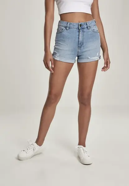 Ladies 5 Pocket Shorts Lt. Authenticblue Washed