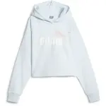 Puma ESSENTIALSENTIALS LOGO HOODIE Dívčí mikina, světle modrá, velikost
