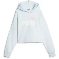 Puma ESSENTIALSENTIALS LOGO HOODIE Dívčí mikina, světle modrá, velikost