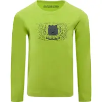 ALPINE PRO VELDO Chlapecké triko, zelená, velikost 116-122