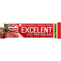 Nutrend EXCELENT PROTEIN BAR 85 G JAHODOVÝ DORT Proteinová tyčinka, , velikost