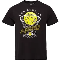 New Era LA LAKERS NBA NET Pánské triko, černá, velikost