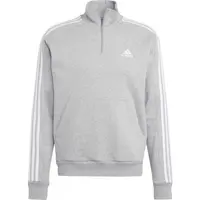 adidas 3-STRIPES TOP Pánská mikina, šedá, velikost XXL