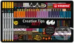 Kreatívny set - STABILO Creative Tips - ARTY - 50 ks sada v plechu
