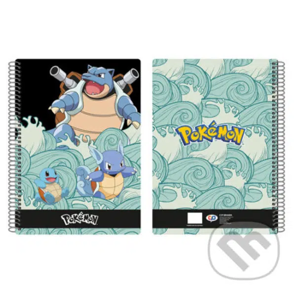 Pokémon A4 blok krúžkový Squirtle