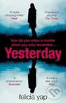 Yesterday - Felicia Yap - kniha z kategorie Thrillery